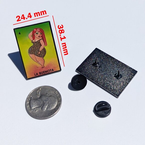 La Buenota Loteria Pin For Caps Clothing Enamel Badge Polaca Mexican Game Pin - Picture 4 of 5